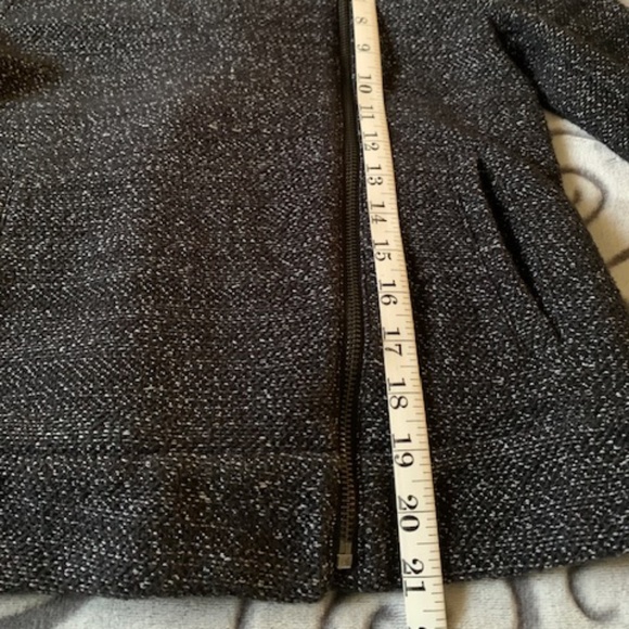 Black & white tweed MOTO jacket - XSmall Petite - Picture 4 of 6